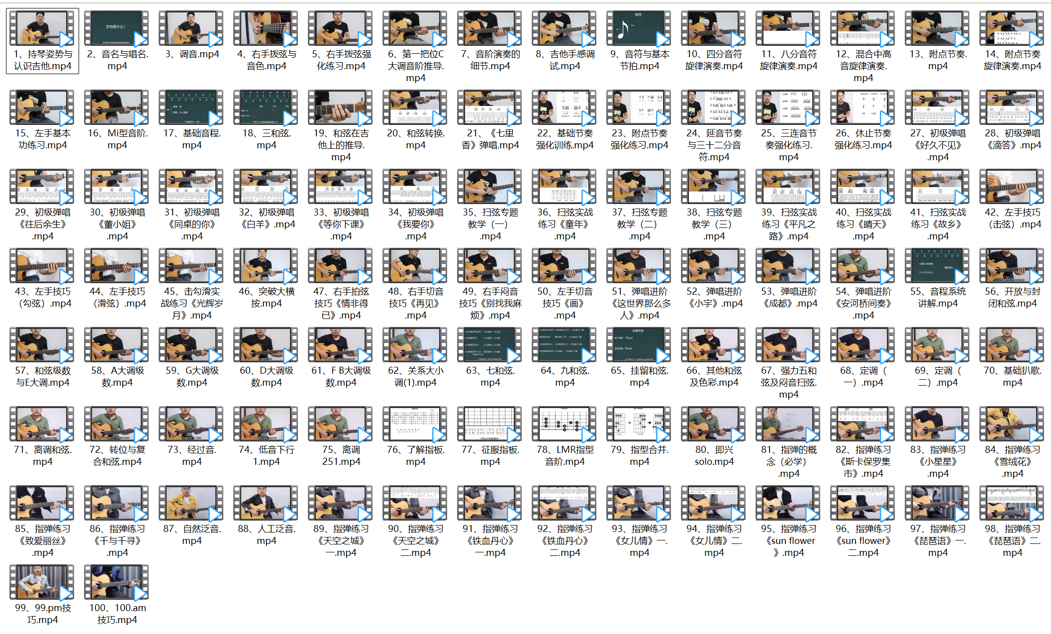 图片[1]-100节吉他系统教程从小白到大神-寻找资源网