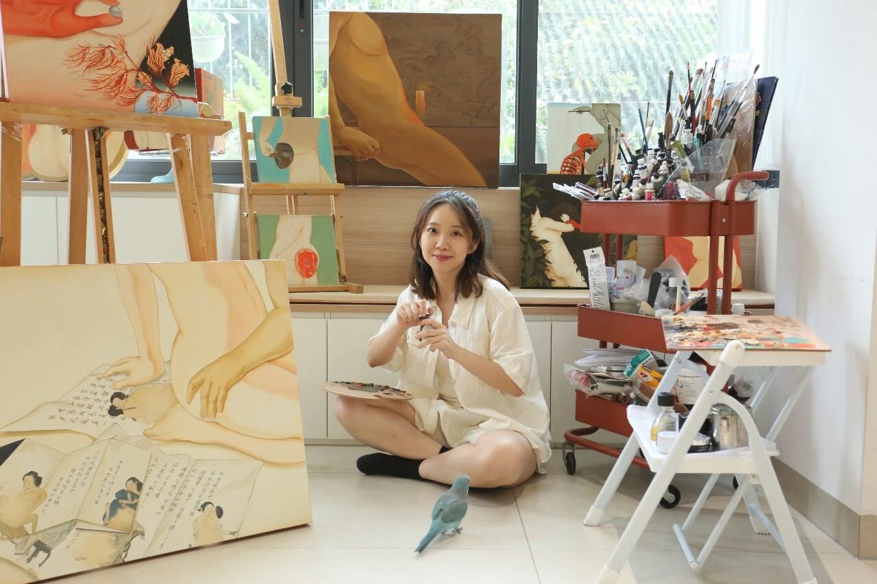 图片[1]-90后潮汕女孩画“现代春宫”，男性是配角-寻找资源网